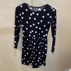 Black and white polka dots dress